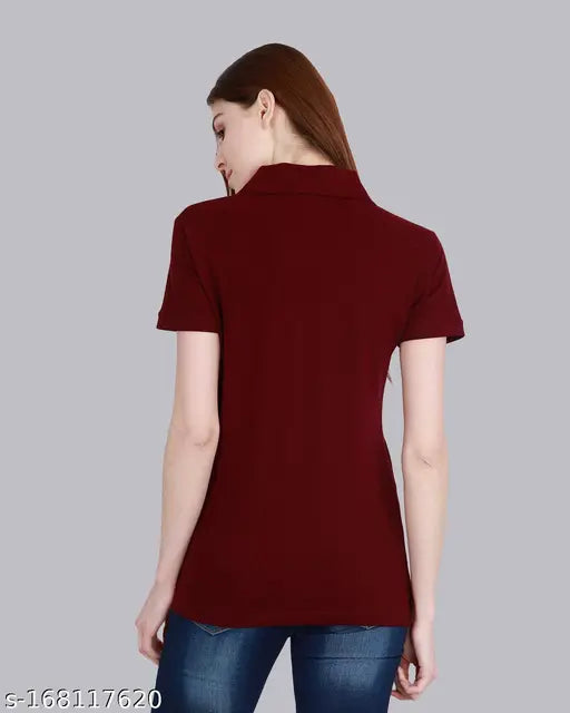Solid navy blue cotton t-shirts (pack of 2) for women, perfect everyday wear