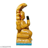 Handmade ceramic statues of Goddess Durga Mariamman Devi Maa Sitting, ideal for home and office decor. Brown idol (22cm), excellent for pooja room or gift