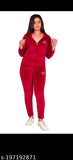 Richa Fashion velvet apple tracksuit, super soft, trendy stylish athletic wear on model