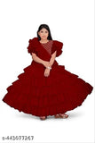 Short-sleeved STAR70 kids' party dress in net fabric, various sizes from 5-16 years, India origin