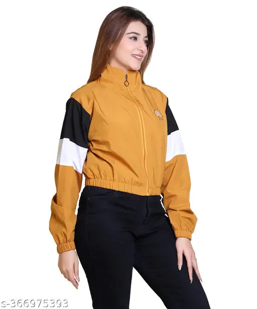 Tri-color premium mesh women's party jacket, elevate your winter style