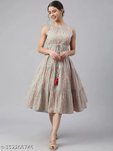 Stylish printed cotton kurti for women/girls, sleeveless, trendy & comfortable, size S-XXXL, made in India