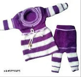 Woolen winter kid's sweater (0-3M), solid pattern, warm and cozy woolen wear for girls
