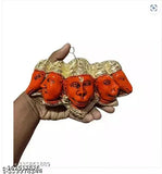 Panchmukhi Hanuman Ji Balaiji MDF wall hanging for home/office decor, traditional Indian Yantra art