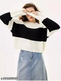 White cotton blend oversize crop-top full sleeve t-shirt with spandex fabric for best fitting, colorblocked net design. Size: XXS (32in bust, 15in length), S (36in bust, 17in length), M (38in bust, 18in length), L (40in bust, 19in length), XL (42in bust, 20in length). Made in India