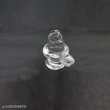 Pure natural sphatika crystal Shivling, 5cm religious idol for Shiva worship