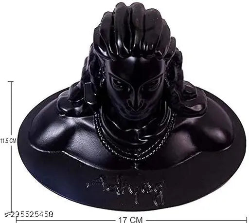 Brass Adiyogi Shiva Idol, 14cm, Indian handicraft for car dashboard or home decor