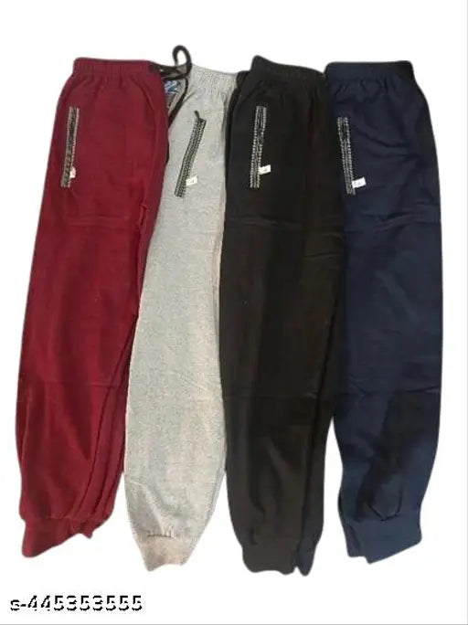 Winter Warm Cotton Lower Track Pants Pack of 2 (Sage Green), Kids thermal wear for active play and rest in cold weather, India origin