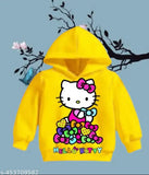 Soft cotton kids hoodie, printed design, versatile for any occasion, durable construction, easy care, sizes from 0-3 months to 5-6 years, made in India