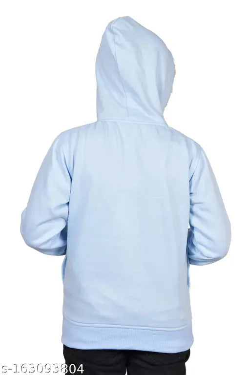 Quality Riyaz Present girls' woolen fleece sweatshirt, long sleeves with printed net design, perfect for kids aged 5-11 years. Made in India