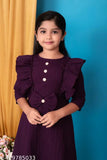 Cotton blend printed net frock for girls (4-5 years), perfect for parties & all seasons