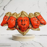 Panch Mukhi Hanuman Ji poly resin idol, Indian mythology representation for main door entrance, invokes protection & positivity