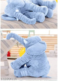 Blue fiber net elephant pillow-teddy bear, size 42cm for kids play