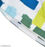 Blue and white poly cotton net duvet cover, single size 60x90 inches with zipper closure