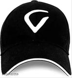 Adjustable black cotton baseball cap, solid design for unisex use