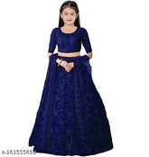 Embroidered net Lehenga Choli set for girls ages 3-15 years, Indian wedding wear, made in India
