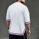 Indian cotton blend loose fit round neck t-shirt with summer collection all-over print