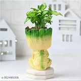 Resin Groot vase pot for living room, table corner, office/home decoration. Marvel Avengers Infinity War figurine with a height of 15cm x 9cm x 10cm, weight 300gm. Multi-purpose: flower pot, pen holder, showpiece, and fish tank. Made in India