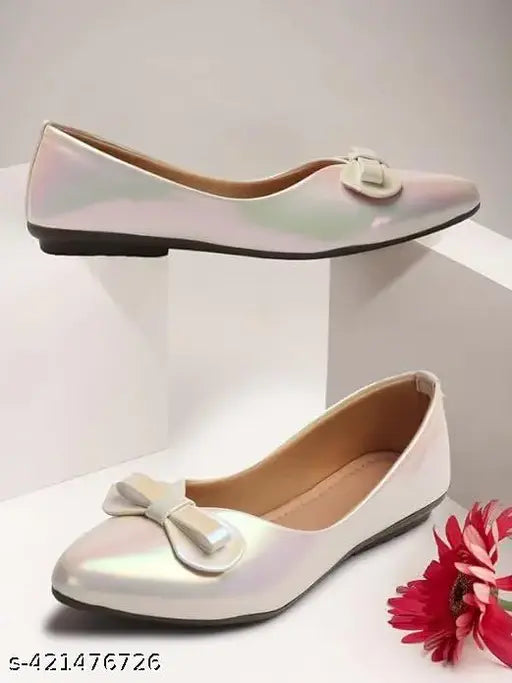 Mesh women's bellies ballet flats, solid design for fashionable comfort & support - versatile for weddings & parties (India)