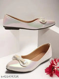 Mesh women's bellies ballet flats, solid design for fashionable comfort & support - versatile for weddings & parties (India)