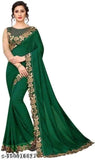 Vichitra silk saree with separate dupion silk embroidered blouse, single fancy Indian attire