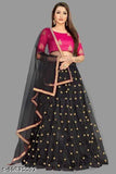 Silk & net Damini Exclusive Lehenga with embroidered top and dupatta, free size, India