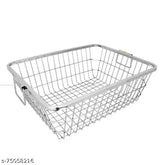 Stainless steel dish rack with tool holder (54*41*23 cm), silver color, ideal for kitchen organization and utensil storage
