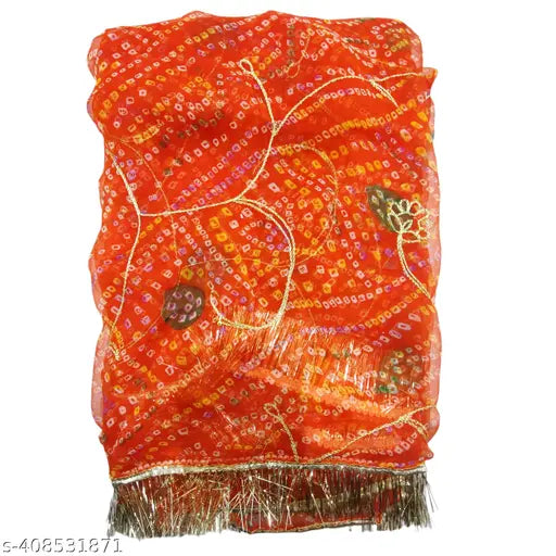 Embroidered Georgette Rajputi Poshak for Women - Indian party outfit with Aari work and stones