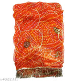 Embroidered Georgette Rajputi Poshak for Women - Indian party outfit with Aari work and stones