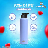 Stainless Steel Speedex Water Bottle (1000ml, Leakproof, BPA-Free, Purple Sipper Cap)