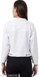Solid women's jacket, full sleeve, Indian-made fashion essential for cool weather