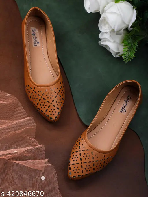 Comfortable Rexine ballerinas in contemporary colors, lace-up design with breathable mesh, ideal for women's stylish occasions