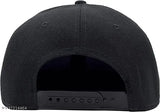 Black cotton snapback cap - modern, breathable, stylish men's hip-hop cap with adjustable snaps, suitable for various activities and sun protection, originates from India