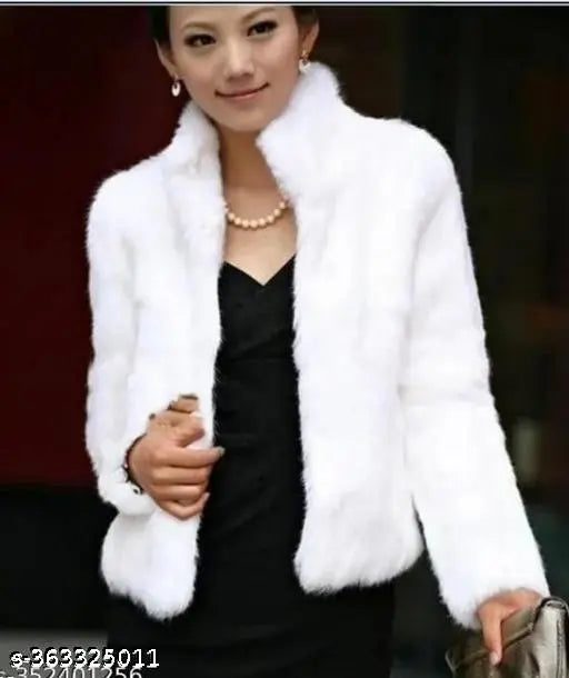 Wool long-sleeve solid pattern jacket, trendy and stylish for women (S: 36in bust, 20in length; M: 38in bust, 20in length; L: 40in bust, 22in length; XL: 42in bust, 22in length), hudd-inspired design, origin India