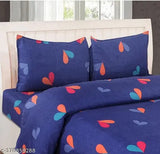 180TC soft glace cotton-blend double bedsheet, romantic design, ideal for summer, anti-bacterial with N9 pure silver technology