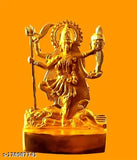 Copper antique finish Kali Mata statue, 10cm x 10cm x 7cm temple decor for car or home