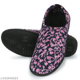 Tan textile Women's slip-on running shoes with versatile winter bellies design, ideal for gym training, casual wear, and everyday style