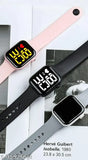 MVS LED square digital watch combo (2 pack) for girls/boys, free size, eye-catchy dials in quality case with silicon strap