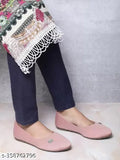 Synthetic leather slip-on ballet flats, trendy women's Moonwalk footwear for stylish nights out