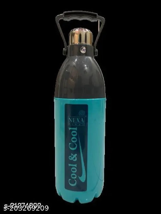 Multicolor plastic water bottle for travel kitchen fridge (1400ml), lightweight, BPA-free, and durable