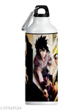 Aluminum Naruto printed sports sipper bottle (600ml), perfect for gym, yoga, or home workouts. Ideal for kids, adults, brothers, sisters, and babies