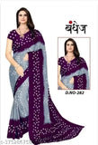 Best chiffon silk printed saree, single free size, Indian origin