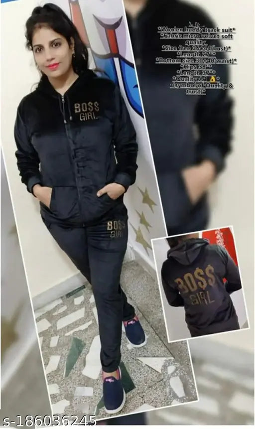 Soft pink velvet track suit for women, sporty and luxurious with Swarovski embellishments