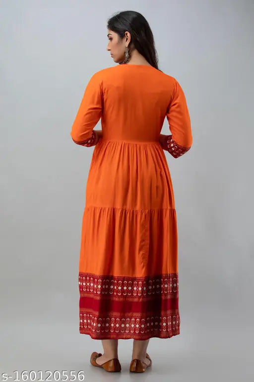Rayon embroidered shrug with printed inner kurta, three-quarter sleeves. Indian women's fashion accessory on hanger