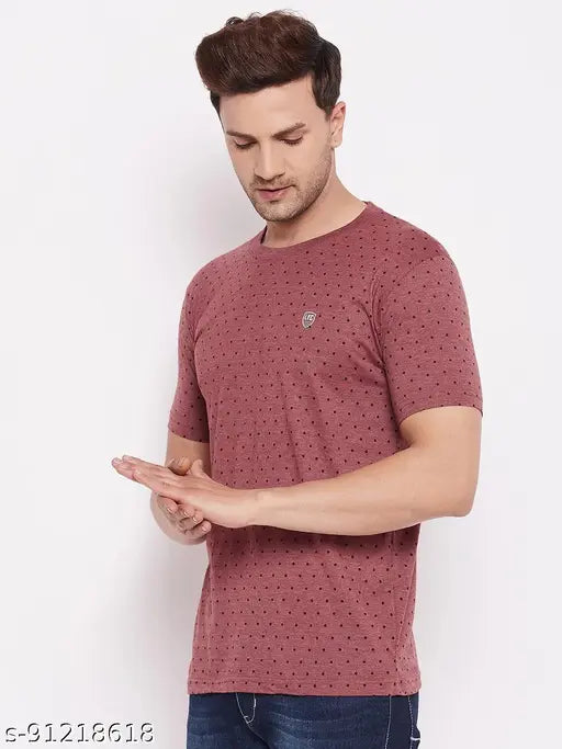 Lycos men's cotton half sleeve printed round neck t-shirts, pack of 2 - XXL to 5XL sizes, India-made fashion apparel