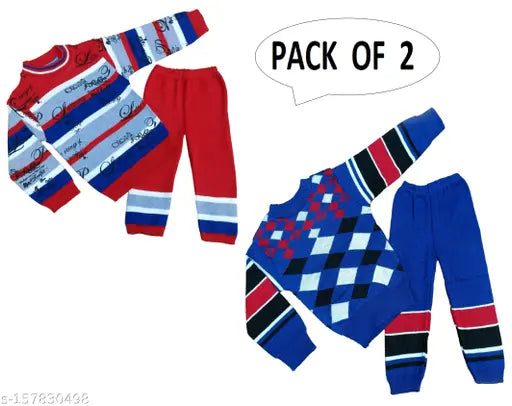 Agile Stylus boys wool striped sweaters, cozy and comfortable for winter wear (12-18M, 1-2Y) - India