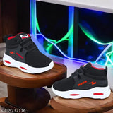 Blue and black canvas/rubber Unisex sports running shoes for kids, trendy, breathable, washable, fashionable daily wear