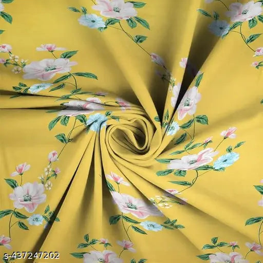 Floral print, elastic fitted double bedsheet (78x72x8 inches) with 2 pillow covers, made from soft, premium cotton - ideal for summer, easy to maintain and suitable for home decor