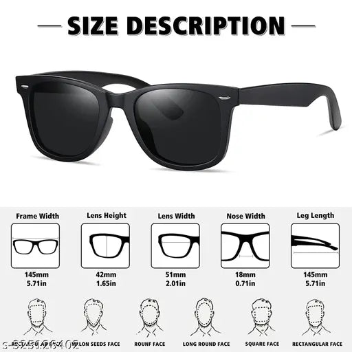 Cotton baseball cap with full stretchable arm sleeves, stylish Wayfarer sunglasses, and free mask - Four plain black caps for summer and sports use, Indian-made
