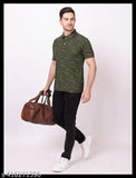 Truly Fast men's cotton polo t-shirt, lightweight, cuffed sleeve, printed pattern, short sleeves, regular fit, India origin